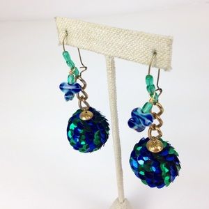 Disco balls upcycled vtg ooak earrings danglers